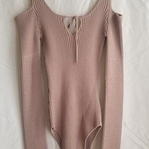 LA Hearts Tweed/Tan Bodysuit Small